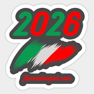2026 Italian flag Sticker